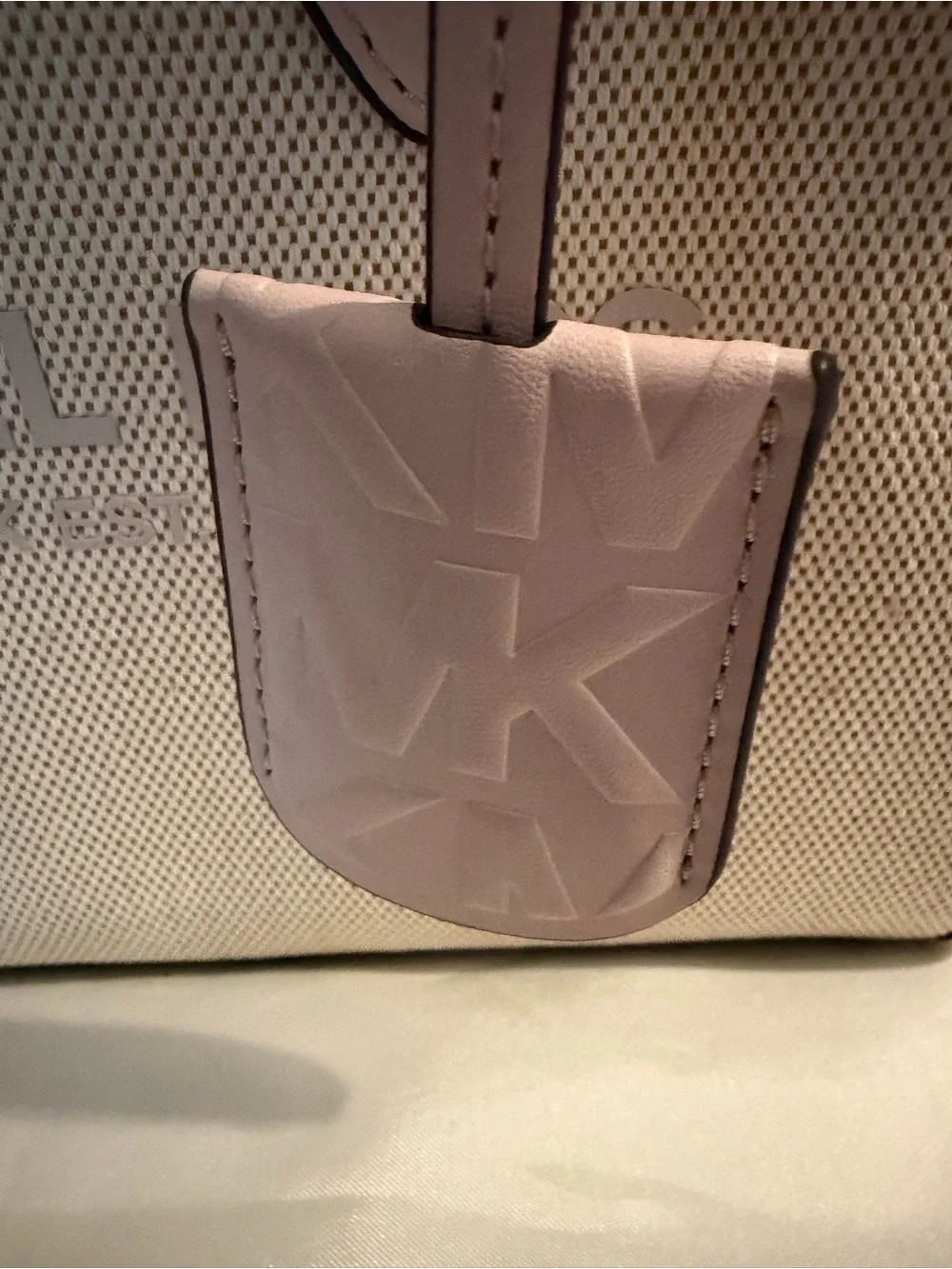 Michael Kors Blush Pink Leather & Canvas Satchel